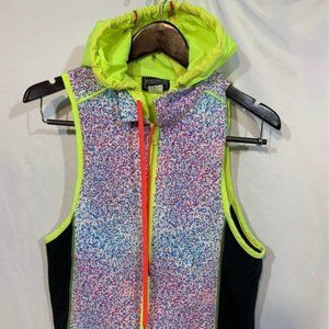 Andrew CHRISTIAN vest. Size small. New!  Cut out in back. Neon. Statement piece.
